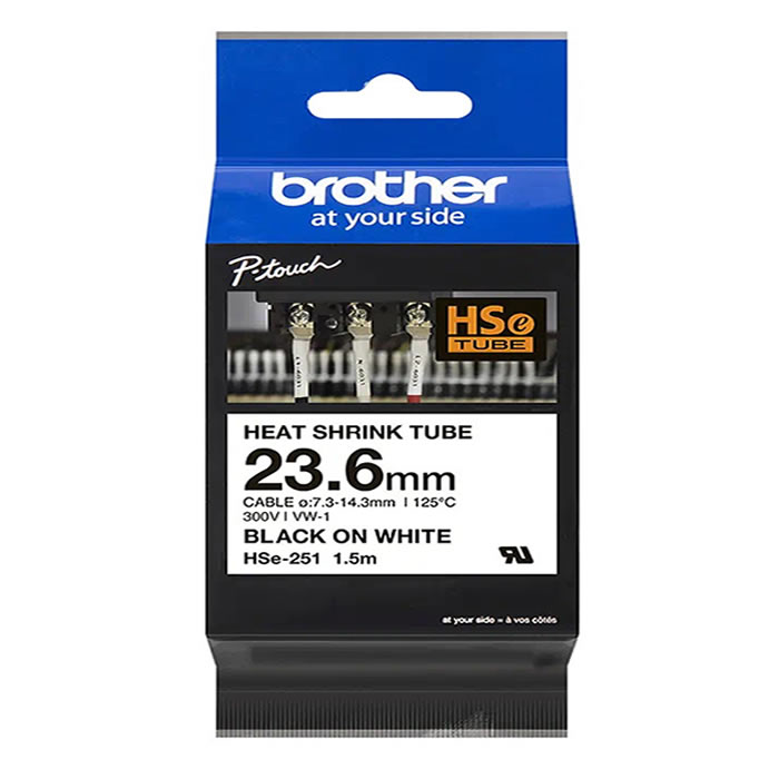brother-p-touch-hse-251-orijinal-isiyla-daralan-makaron-etiket-bant-beyaz-uzerine-siyah-23-6mm